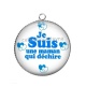 Pendentif Cabochon Argent - une maman qui déchire