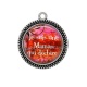 Pendentif Cabochon Argent - une maman qui déchire