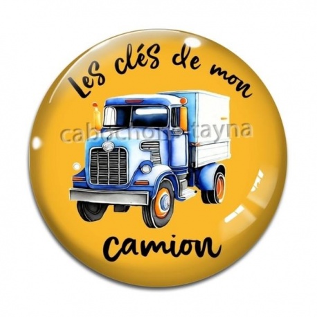 Cabochon Verre - les clés de mon camion