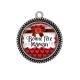 Pendentif Cabochon Argent - bonne fête maman