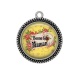 Pendentif Cabochon Argent - bonne fête maman