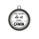 Pendentif Cabochon Argent - maman elle est 100 °/° canon