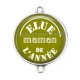 Connecteur Cabochon Argent - elue maman de l'année