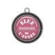 Pendentif Cabochon Argent - elue maman de l'année