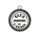 Pendentif Cabochon Argent - elue maman de l'année