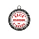 Pendentif Cabochon Argent - elue maman de l'année