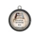 Pendentif Cabochon Argent - la plus chouette des mamans
