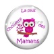 Cabochon Verre - la plus chouette des mamans