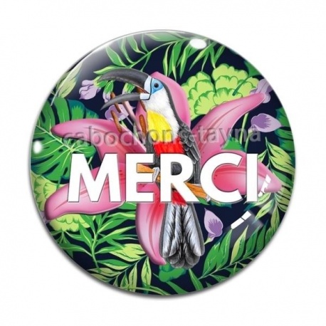 Cabochon Verre - merci