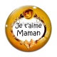 Cabochon Verre - je t'aime maman