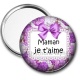 Miroir de poche - je t'aime maman