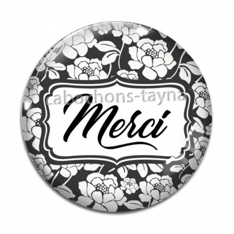 Cabochon Verre - merci