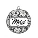 Pendentif Cabochon Argent - merci