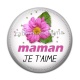 Cabochon Résine - maman je t'aime