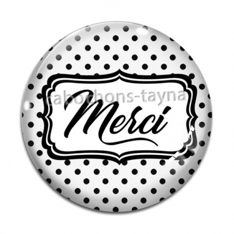 Cabochon Verre - merci