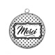 Pendentif Cabochon Argent - merci