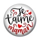 Cabochon Résine - je t'aime maman