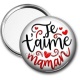 Miroir de poche - je t'aime maman