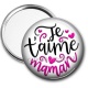 Miroir de poche - je t'aime maman
