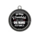 Pendentif Cabochon Argent - une maman formidable donne toujours une mamie exceptionnelle