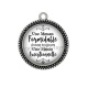 Pendentif Cabochon Argent - une maman formidable donne toujours une mamie exceptionnelle