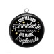 Pendentif Cabochon Argent - une maman formidable donne toujours une mamie exceptionnelle
