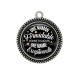 Pendentif Cabochon Argent - une maman formidable donne toujours une mamie exceptionnelle