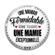 Cabochon Verre - une maman formidable donne toujours une mamie exceptionnelle
