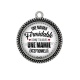 Pendentif Cabochon Argent - une maman formidable donne toujours une mamie exceptionnelle