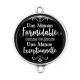 Connecteur Cabochon Argent - une maman formidable donne toujours une mamie exceptionnelle