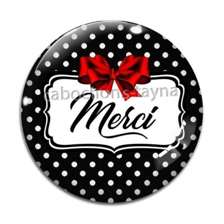 Cabochon Verre - merci