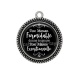 Pendentif Cabochon Argent - une maman formidable donne toujours une mamie exceptionnelle