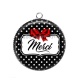 Pendentif Cabochon Argent - merci
