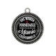 Pendentif Cabochon Argent - une maman formidable donne toujours une mamie