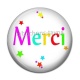 Cabochon Résine - merci