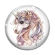 Cabochon Verre - licorne