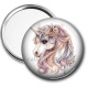 Miroir de poche - licorne
