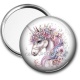Miroir de poche - licorne