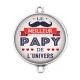Connecteur Cabochon Argent - le meilleur papy