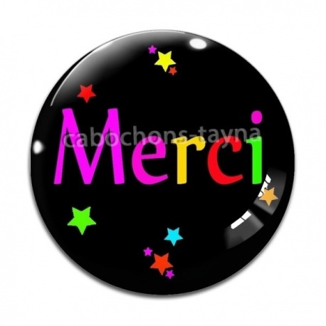 Cabochon Verre - merci