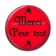 Cabochon Résine - merci