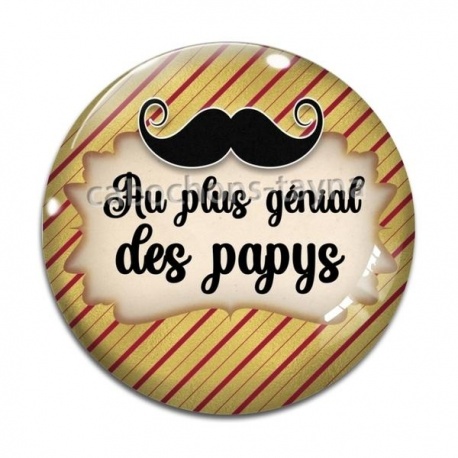 Cabochon Verre - au plus génial des papys