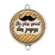 Connecteur Cabochon Argent - au plus génial des papys
