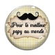Cabochon Verre - pour le meilleur papy au monde