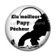 Cabochon Résine - elu meilleur papy pêcheur
