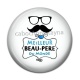 Cabochon Résine - meilleur beau pere du monde
