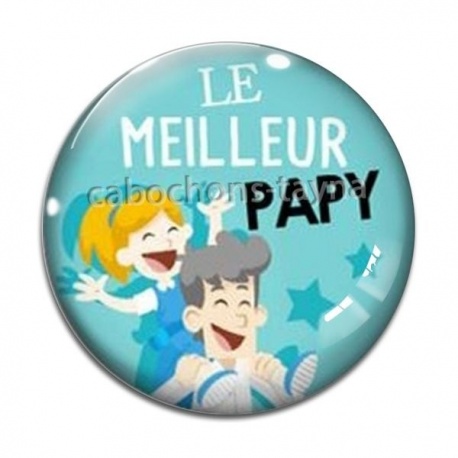 Cabochon Verre - le meilleur papy