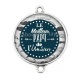 Connecteur Cabochon Argent - le meilleur papy
