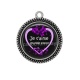 Pendentif Cabochon Argent - je t'aime grande soeur
