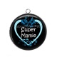 Pendentif Cabochon Argent - super mamie